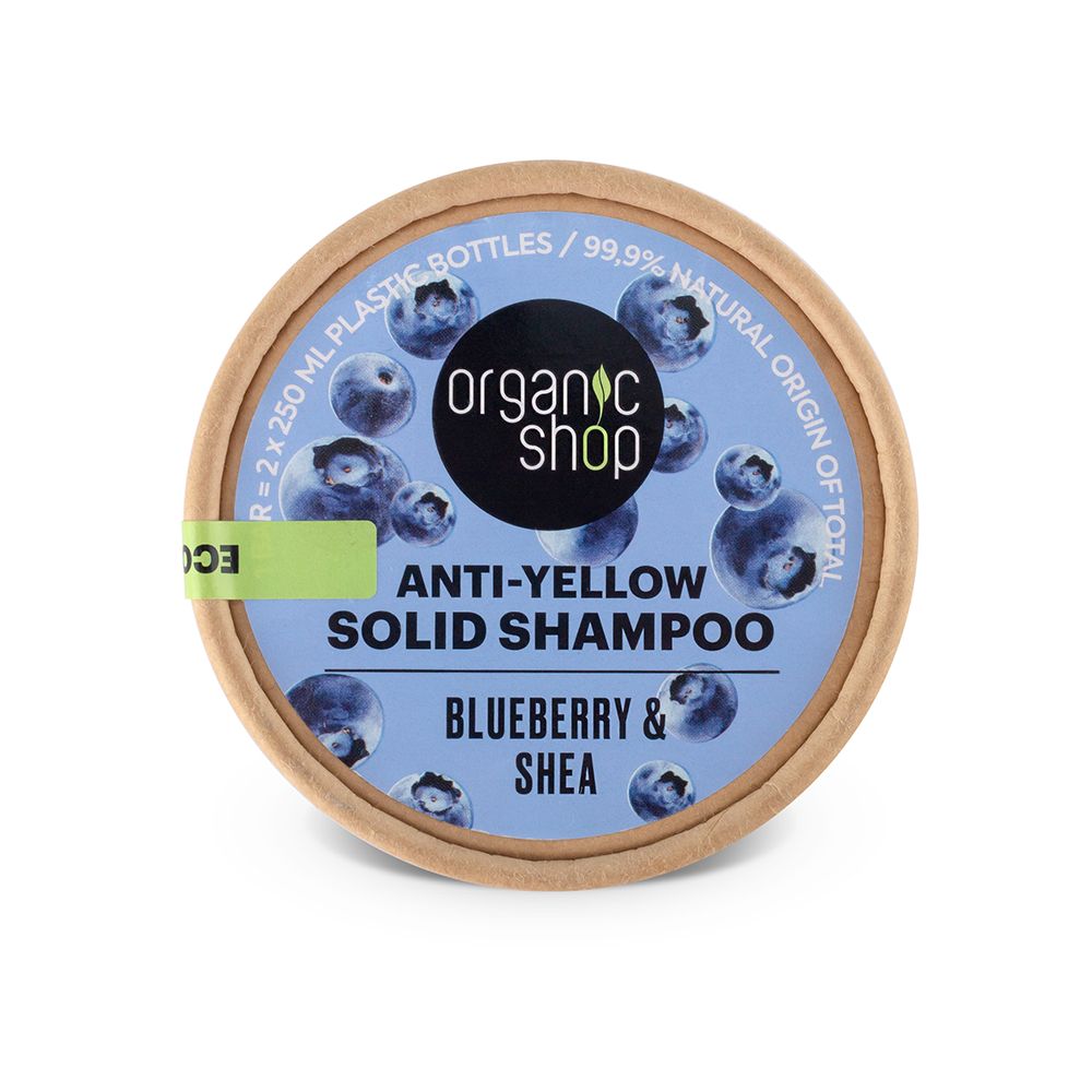 ANTI-YELLOW SOLID SHAMPOO BLUEBERRY & SHEA